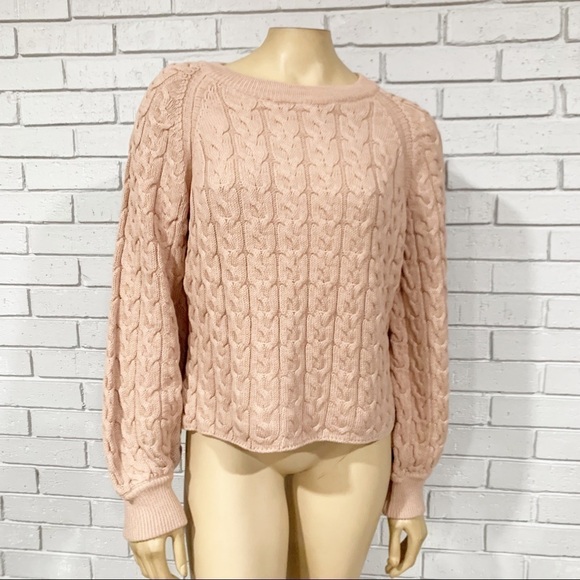 J. Crew Relaxed-Fit Cable-Knit Crewneck Sweater - Picture 9 of 10